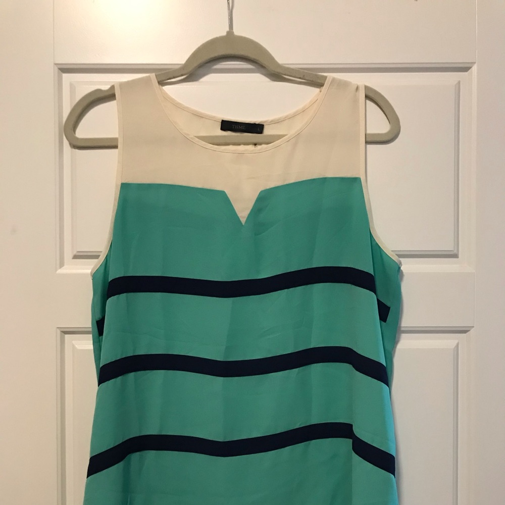 Striped sleeveless top